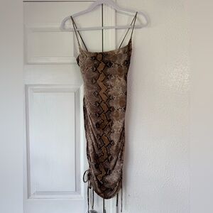 Windsor Snake Print mini Dress